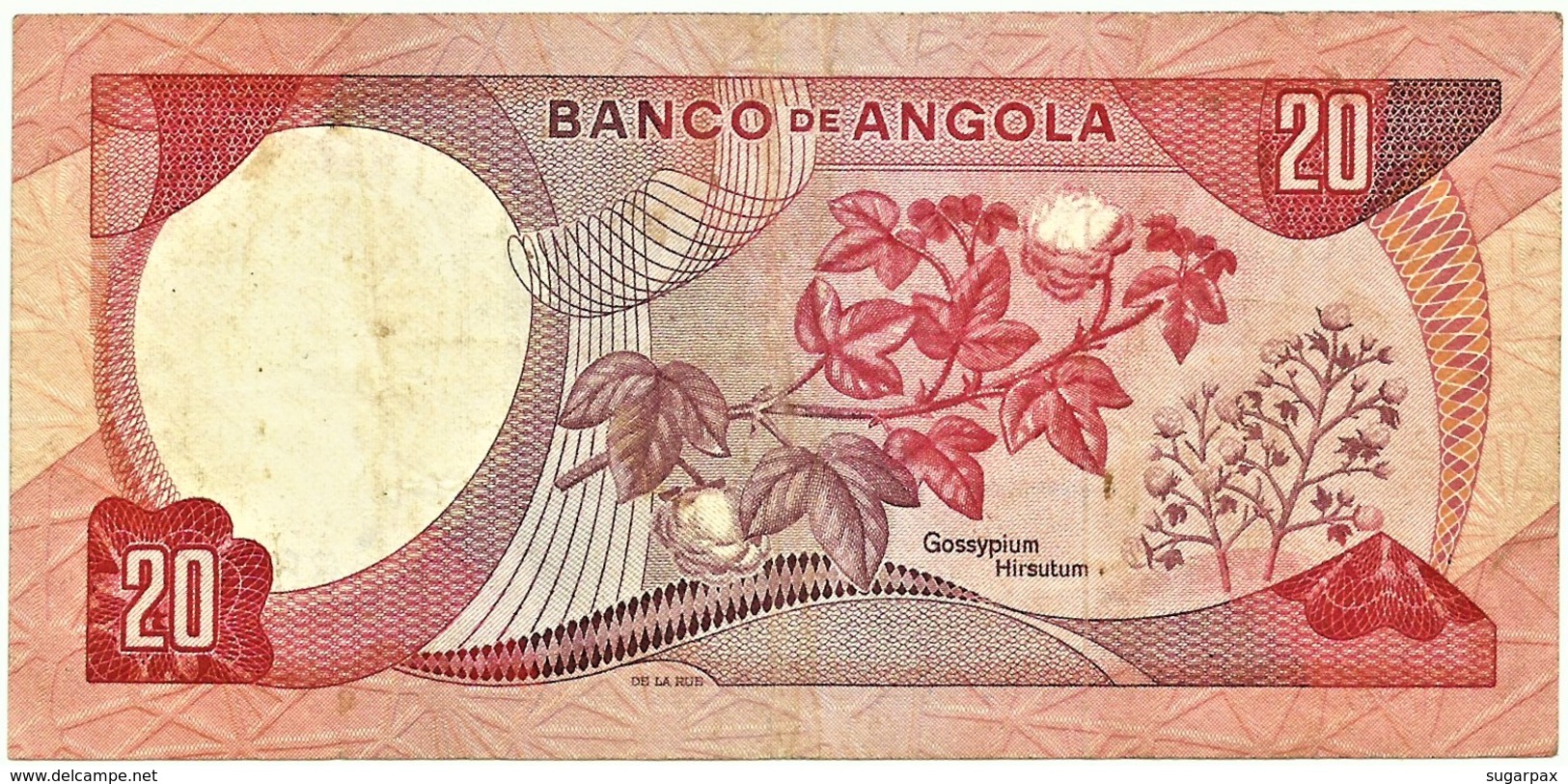 Angola - 20 Escudos - 24.11.1972 - Pick 99 - Série RE - Marechal Carmona - PORTUGAL - Angola