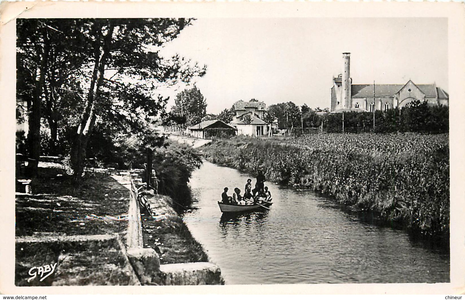 CAPBRETON EGLISE ET LE CANAL DU BOUDIGAU - Capbreton