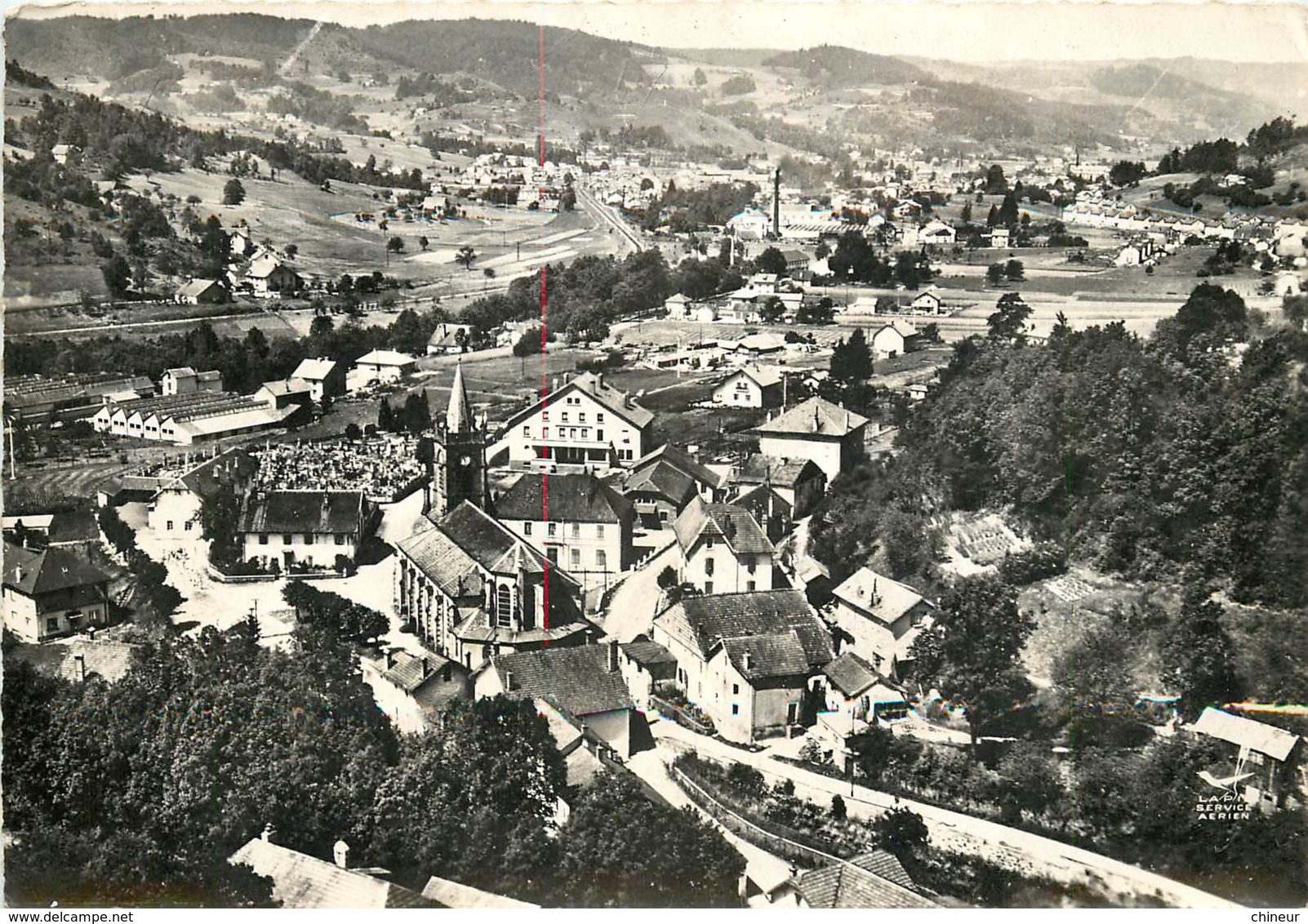 FRESSE SUR MOSELLE LE CENTRE VUE AERIENNE - Fresse Sur Moselle