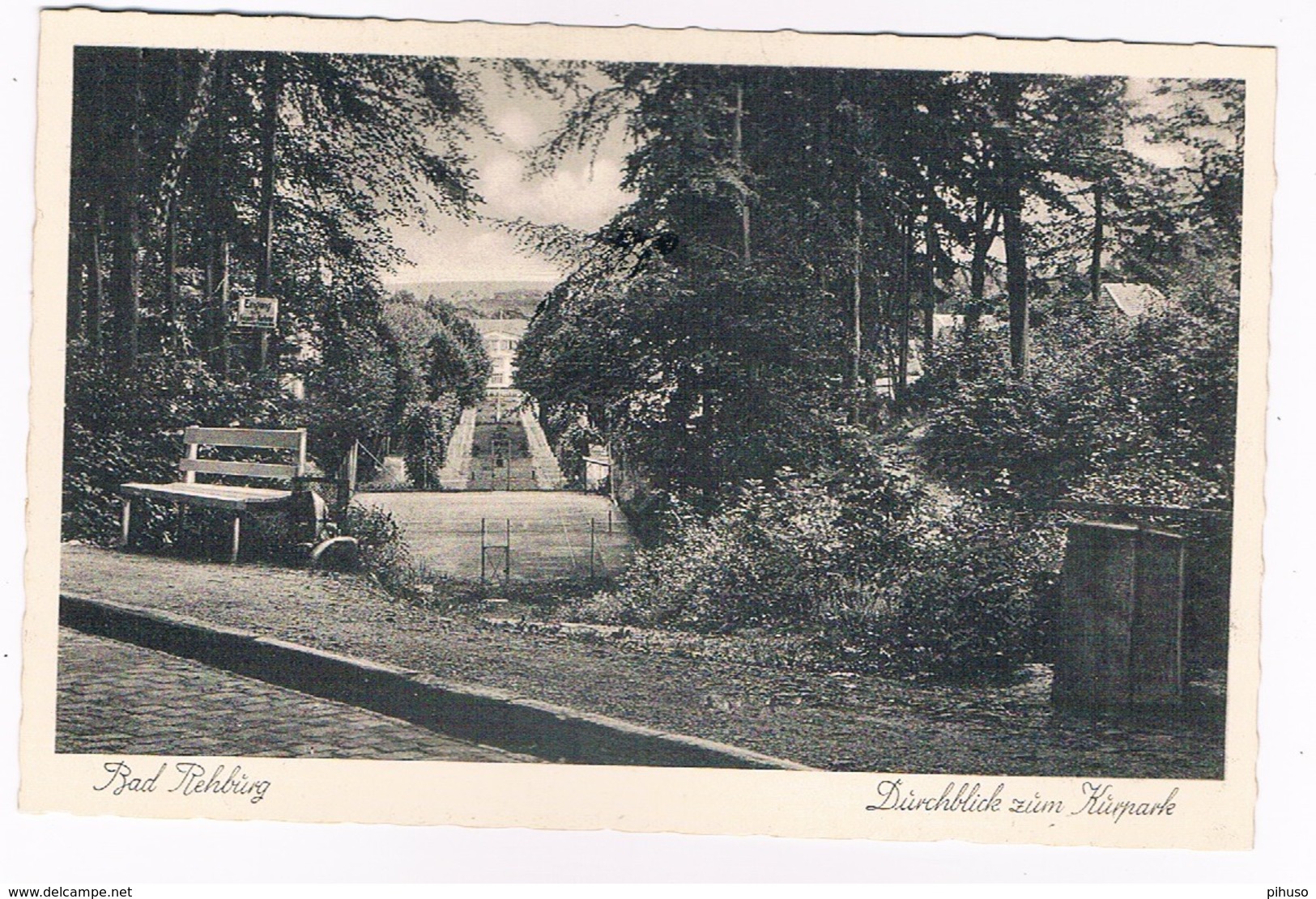 D-9933   BAD REHBURG : Durchblick Zum Kurpark - Nienburg