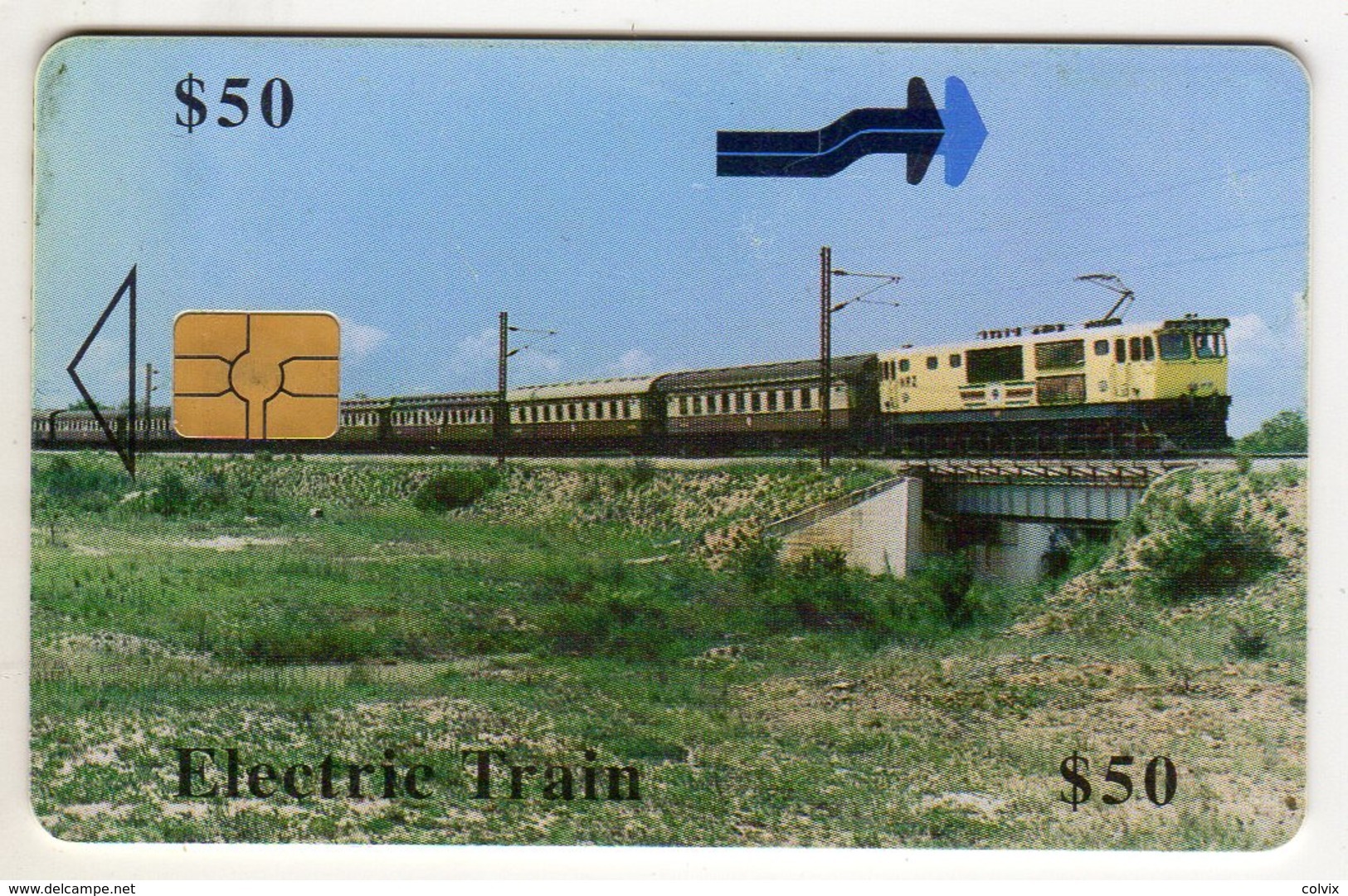 ZIMBABWE REF MV CARDS ZIM-29 50$ Electric Train - Zimbabwe