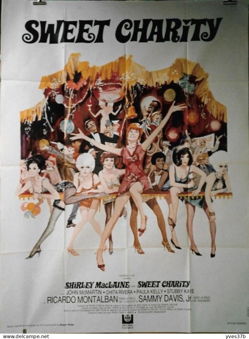 "Sweet Charity" Shirley McLaine, Sammy Davis Junior..1969 -affiche 120x160 - TTB - Affiches & Posters