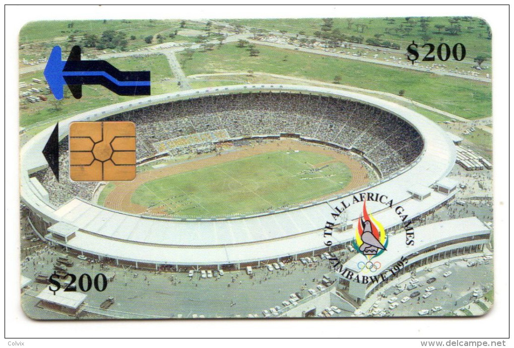 ZIMBABWE REF MV CARDS ZIM-06 200$ STADIUM - Simbabwe