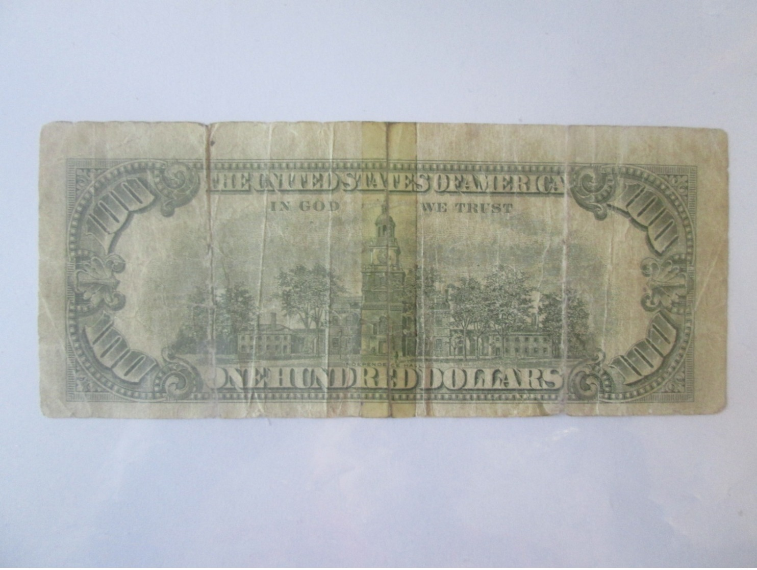 USA 100 Dollars 1993 Fake/faux Banknote/billet For Collection/pour La Collecte-Glued With Tape/ruban Colle - Colecciones Lotes Mixtos