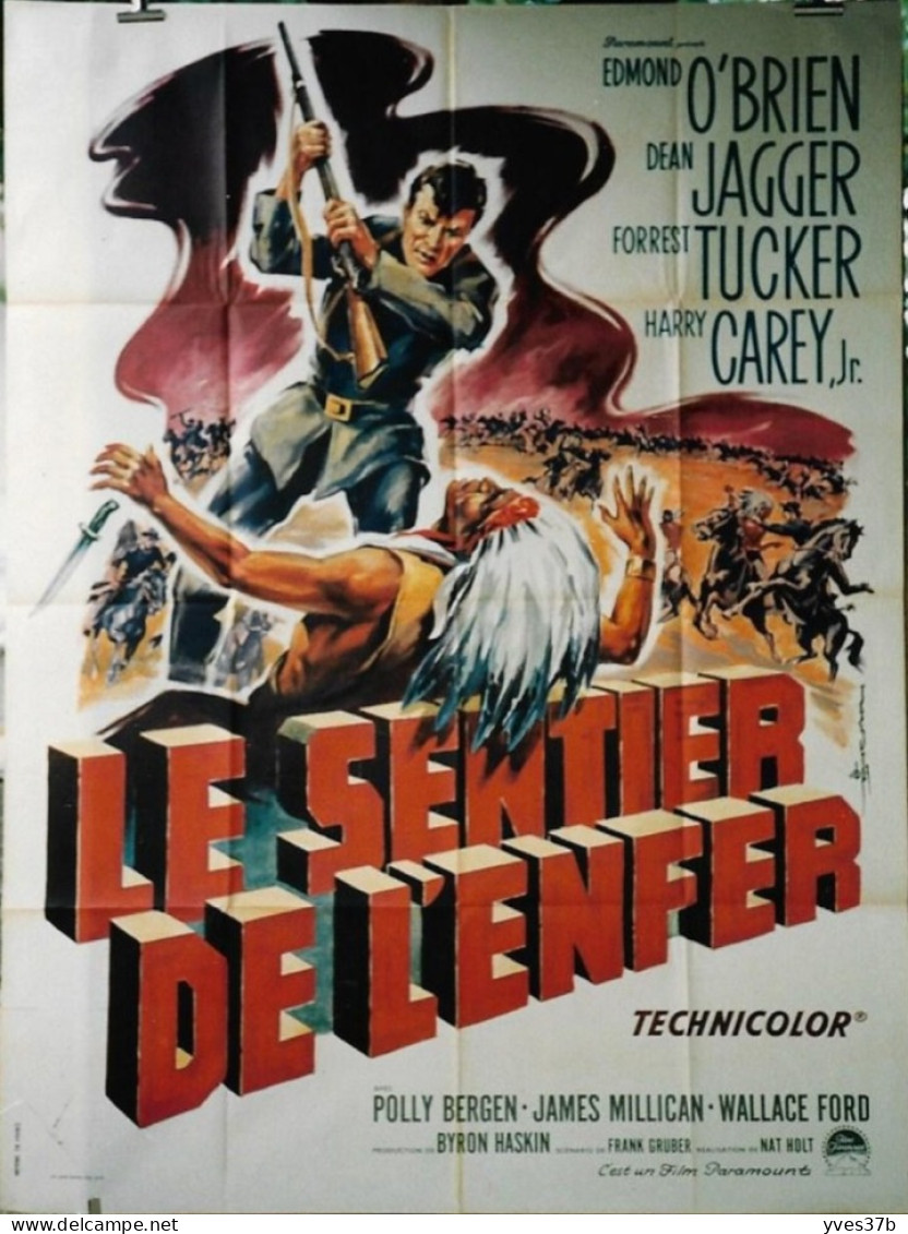 "Le Sentier De L'Enfer" E. O'Brien, D. Jagger...1951 - Affiche 120x160 - TTB - Manifesti & Poster