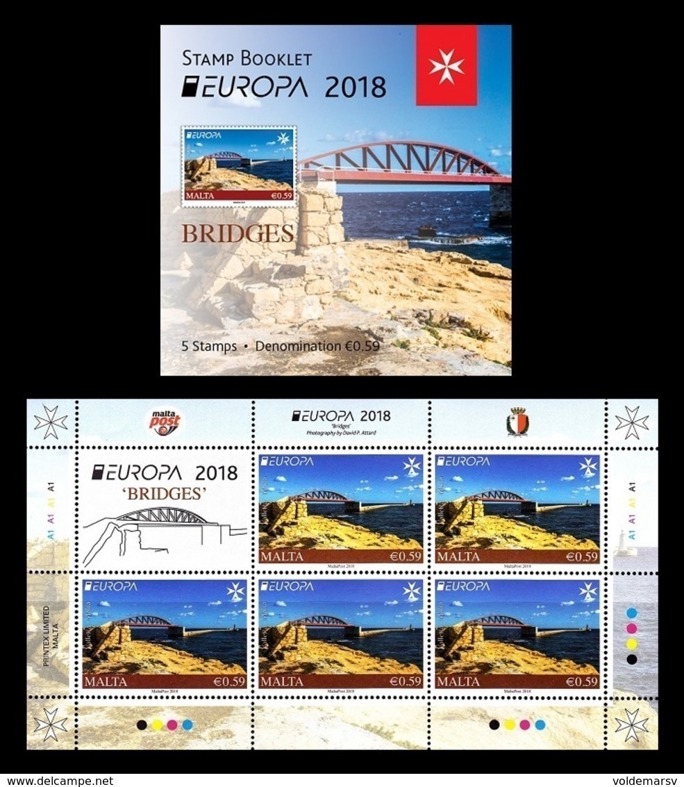 Malta 2018 Mih. 2006 Europa-Cept. Bridges (booklet) MNH ** - Malta