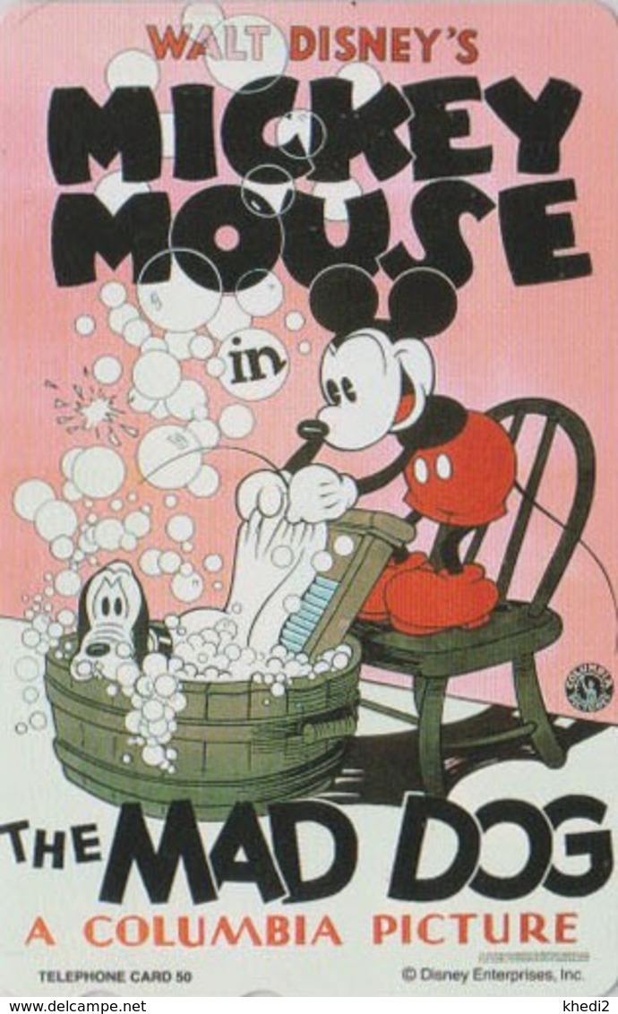 TC NEUVE Japon  / 110-192372 - DISNEY - Série MOVIE POSTER COLLECTION A5 - MICKEY & MAD DOG Japan MINT Phonecard - Disney