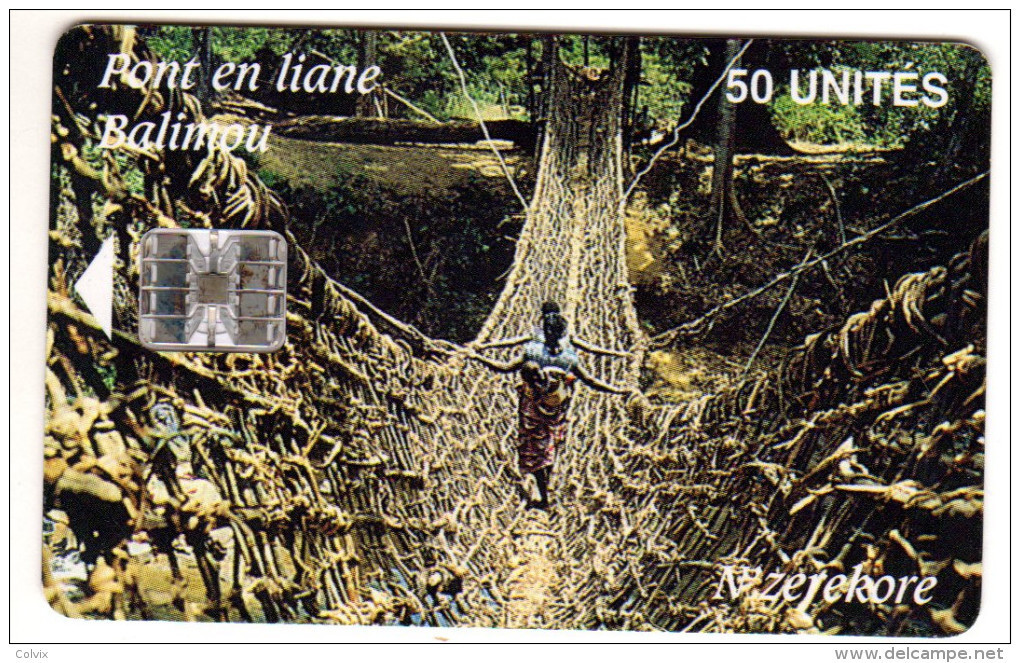 GUINEE REF MV CARDS GUI-13 ROPE BRIDGE - Guinea