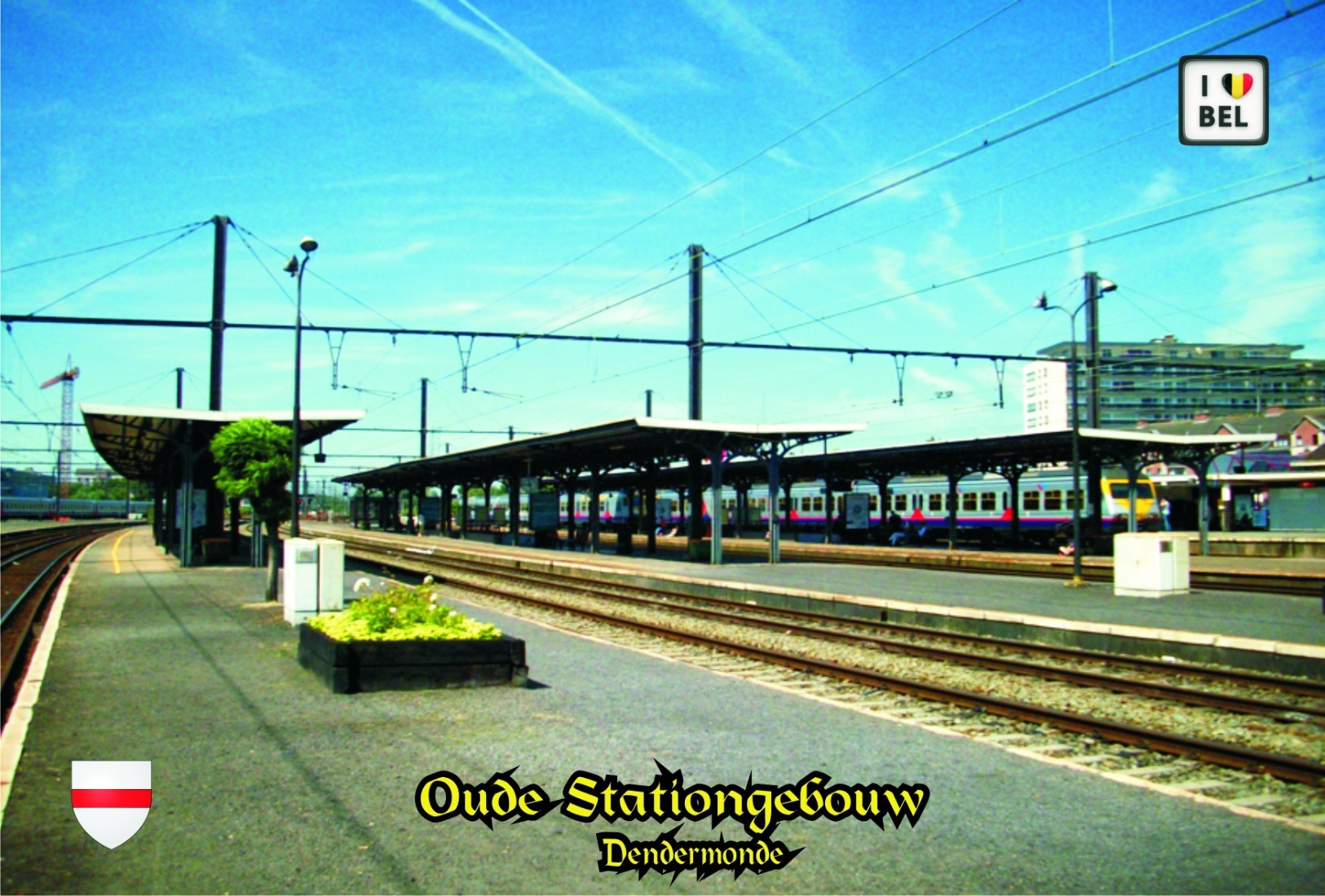 Set 6 Cartes Postales,transports, Train Stations, Belgium, Dendermonde, Oude Stationgebouw - Bahnhöfe Ohne Züge