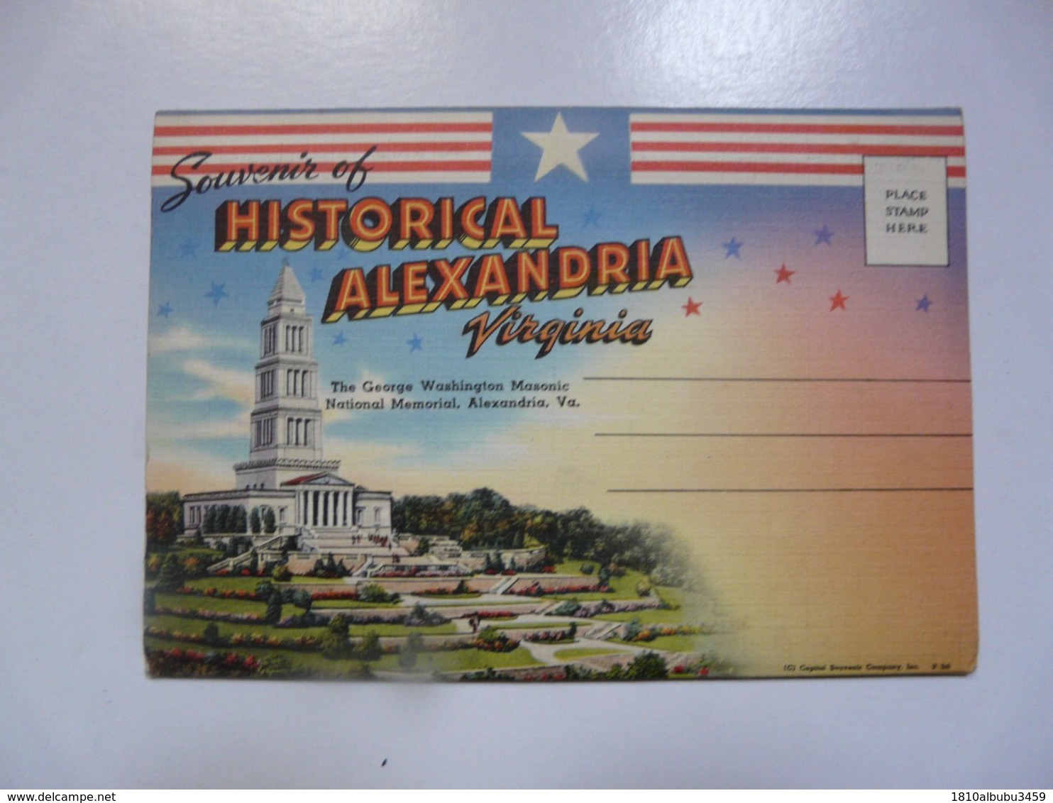 SOUVENIR FOLDER OF HISTORICAL ALEXANDRIA - Alexandria