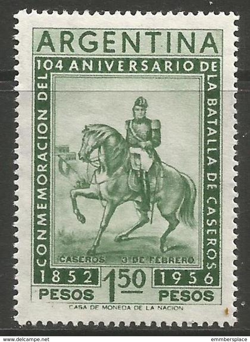 Argentina - 1956 Battle Of Caseros MNH *   Sc 649 - Unused Stamps