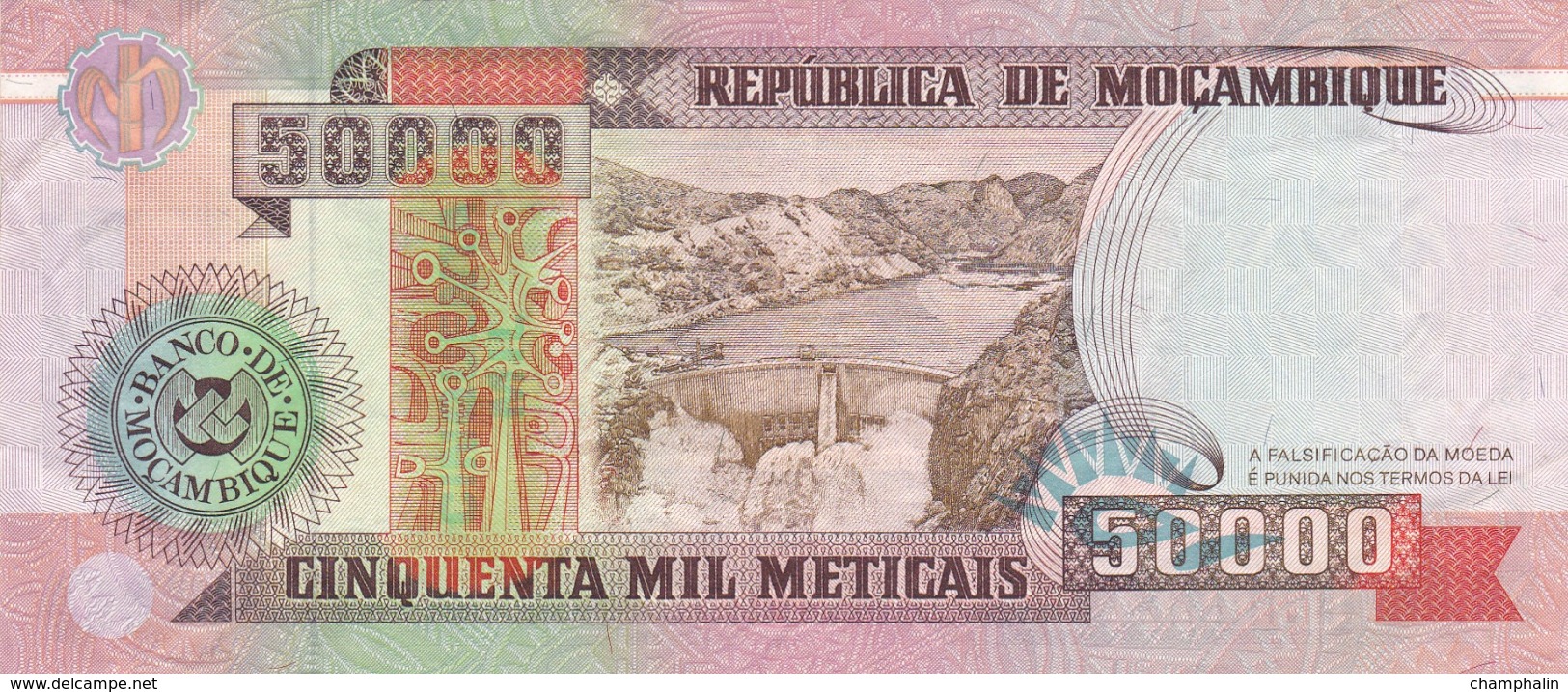 Mozambique - Billet De 50000 Meticais - 15 Juin 1993 - P138 - Mozambique