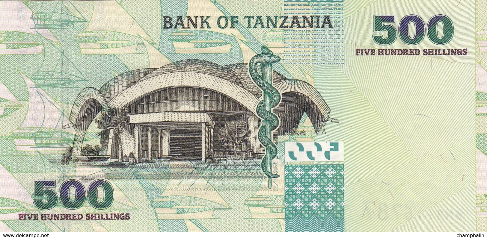 Tanzanie - Billet De 500 Shilingi - Non Daté - Presque Neuf - Tanzania