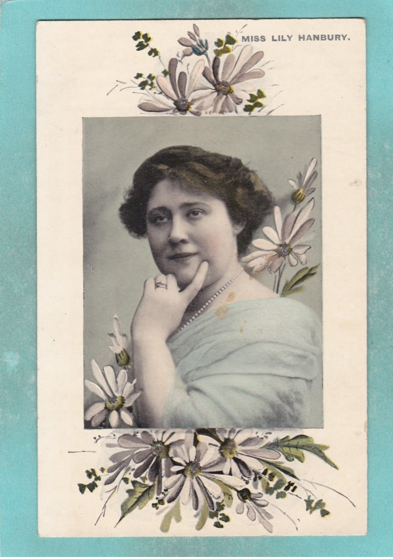 Small Old Post Card Of Miss Lily Hanbury,English Stage Actress,N87. - Entertainers