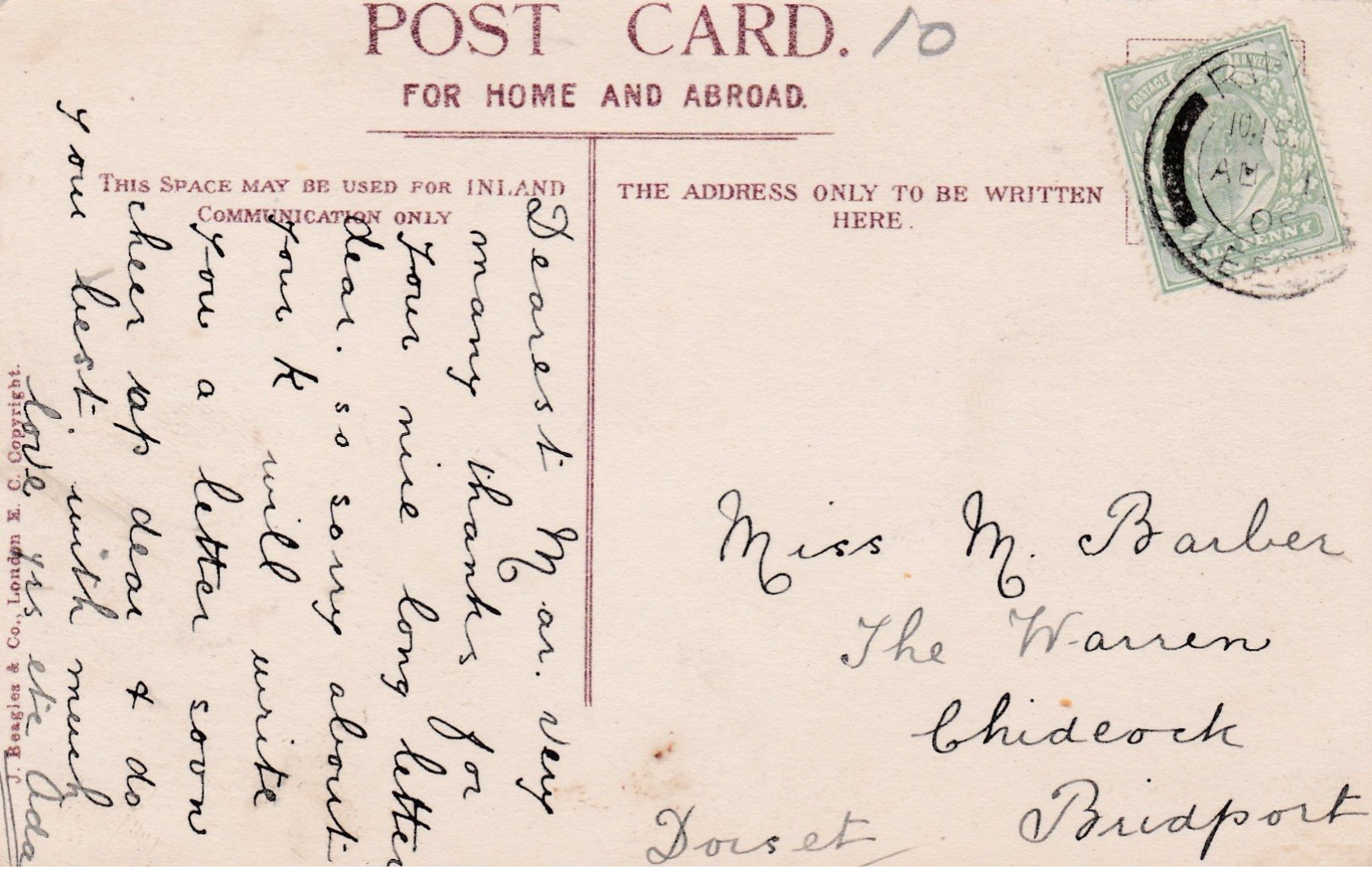 Small Old Post Card Of Miss Mabel Green,English Actress And Vocalist,,N87. - Artisti