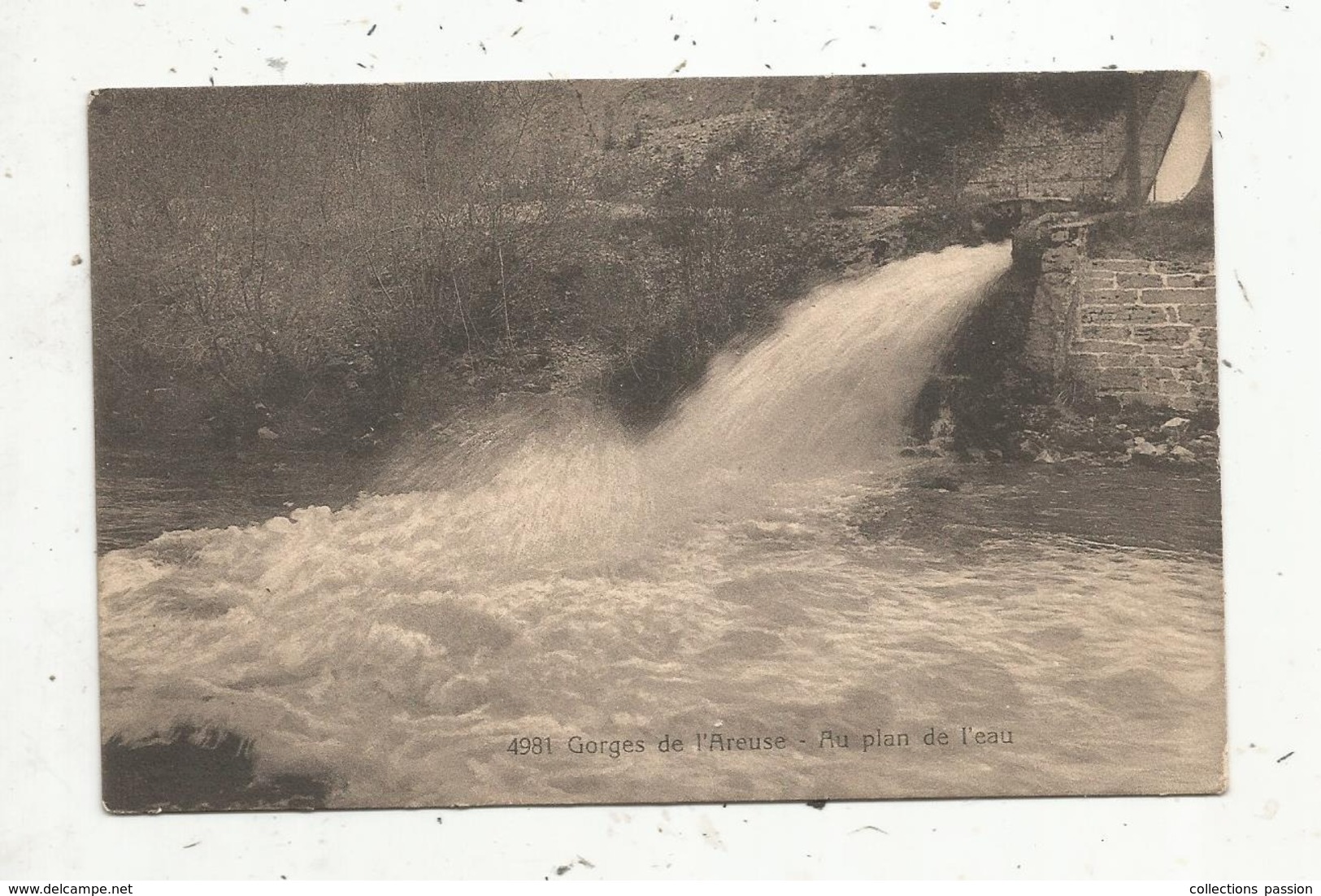 Cp, SUISSE , NE, Gorges De L'AREUSE ,au Plan De L'eau ,  Vierge , Phototypie Co - Autres & Non Classés