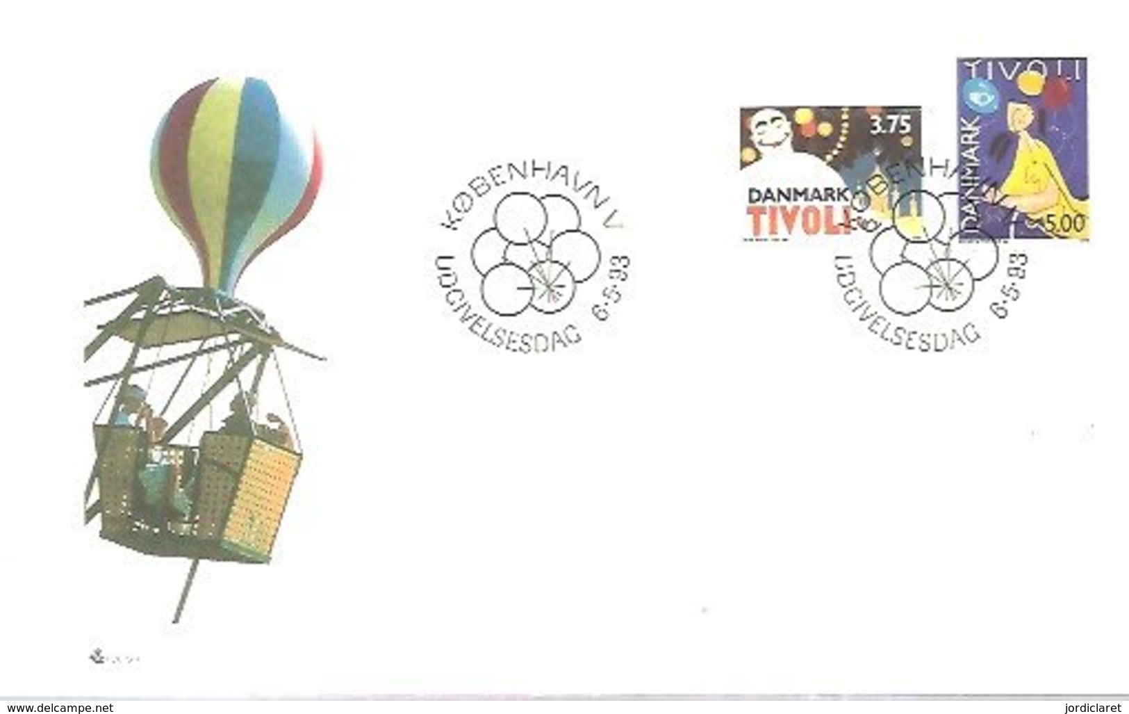 FDC DANEMARK  1993  CIRC - Otros & Sin Clasificación