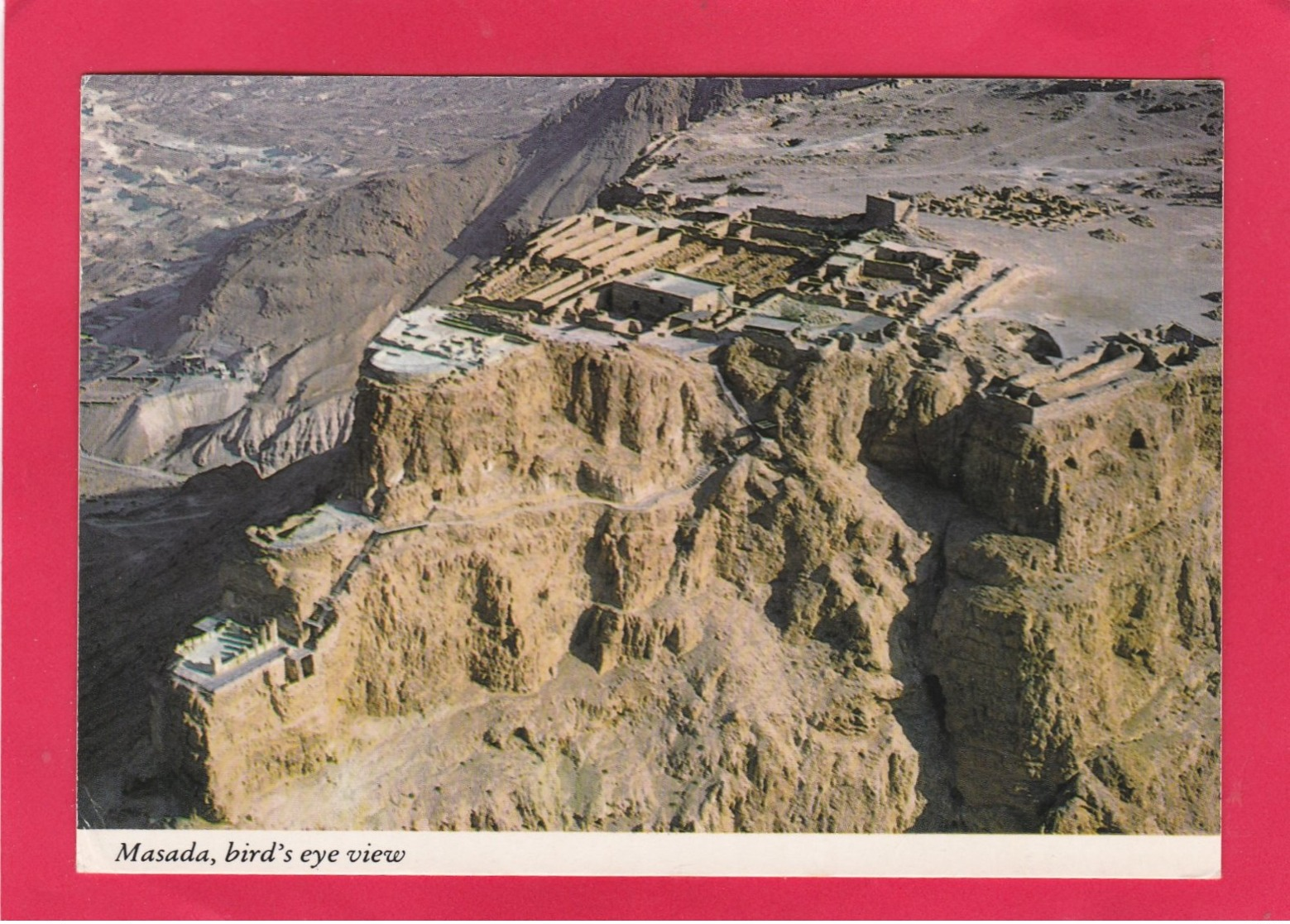 Modern Post Card Of Aerial View Of Massada,Israel.,X31. - Israel