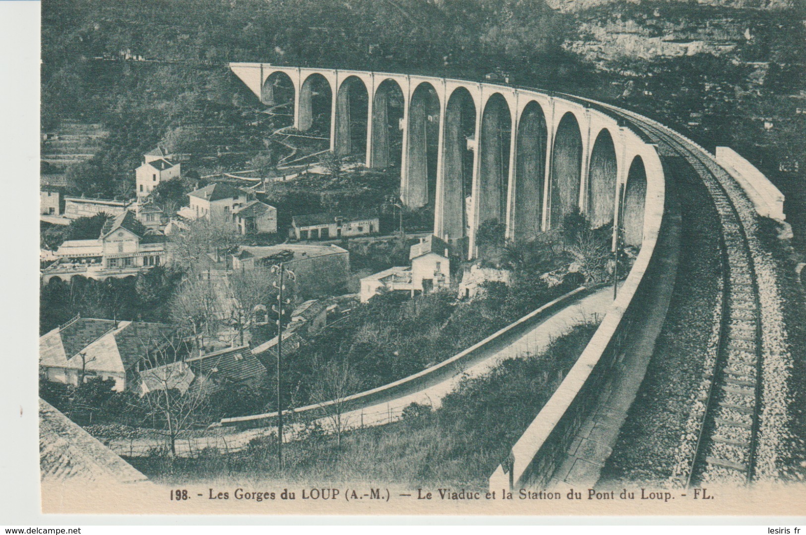 CP -  LES GORGES DU LOUP - LE VIADUC ET LA STATION DU PONT DU LOUP - 198 - F. L. - Otros & Sin Clasificación