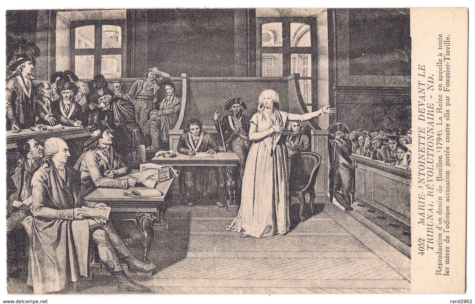 Marie-Antoinette Devant Le Tribunal Revolutionnaire /P421/ - Peintures & Tableaux