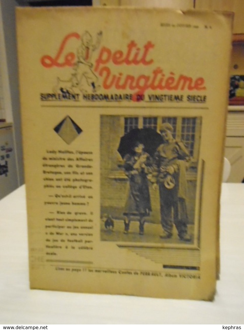 -HERGE - TINTIN - Le Petit Vingtième - N° 8 - 22 Janvier 1940 - Bon Etat - QQ Petits Défauts - Hergé