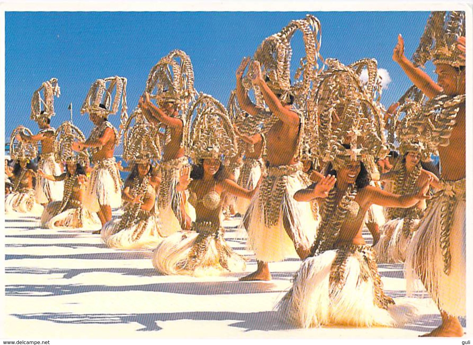 Polynésie Française-Danses FolkloriquesTahitiennes (2)(dance Dances Danse Folklore (nus Nues Teva Sylvain Tahiti 830 B @ - Polynésie Française