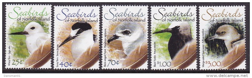 Norfolk Island 2006 Seabirds Sc 883-87 Mint Never Hinged - Ile Norfolk