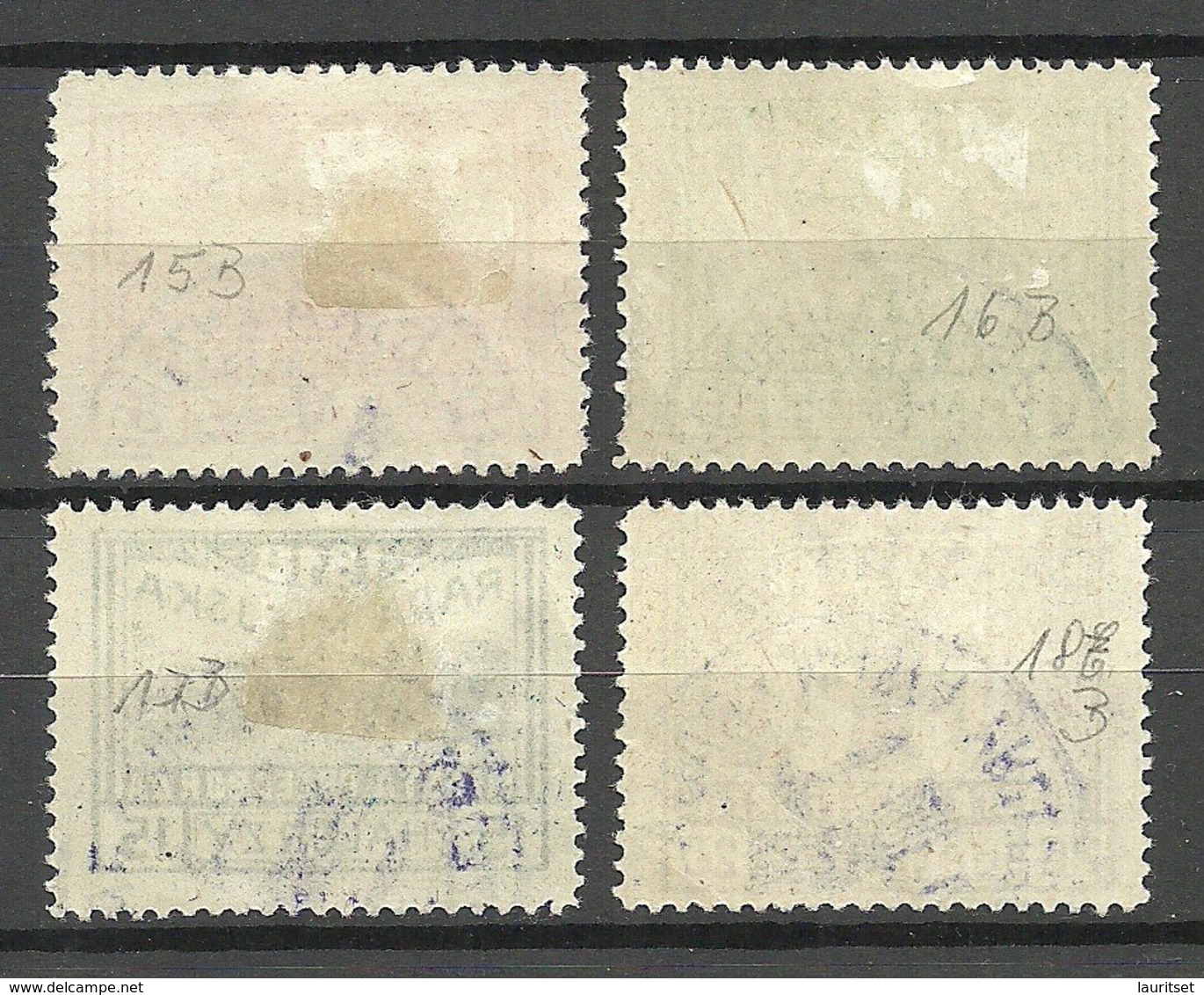 Poland Polen Polska 1918 Local Post Przedborz Michel 15 - 18 A O - Usados