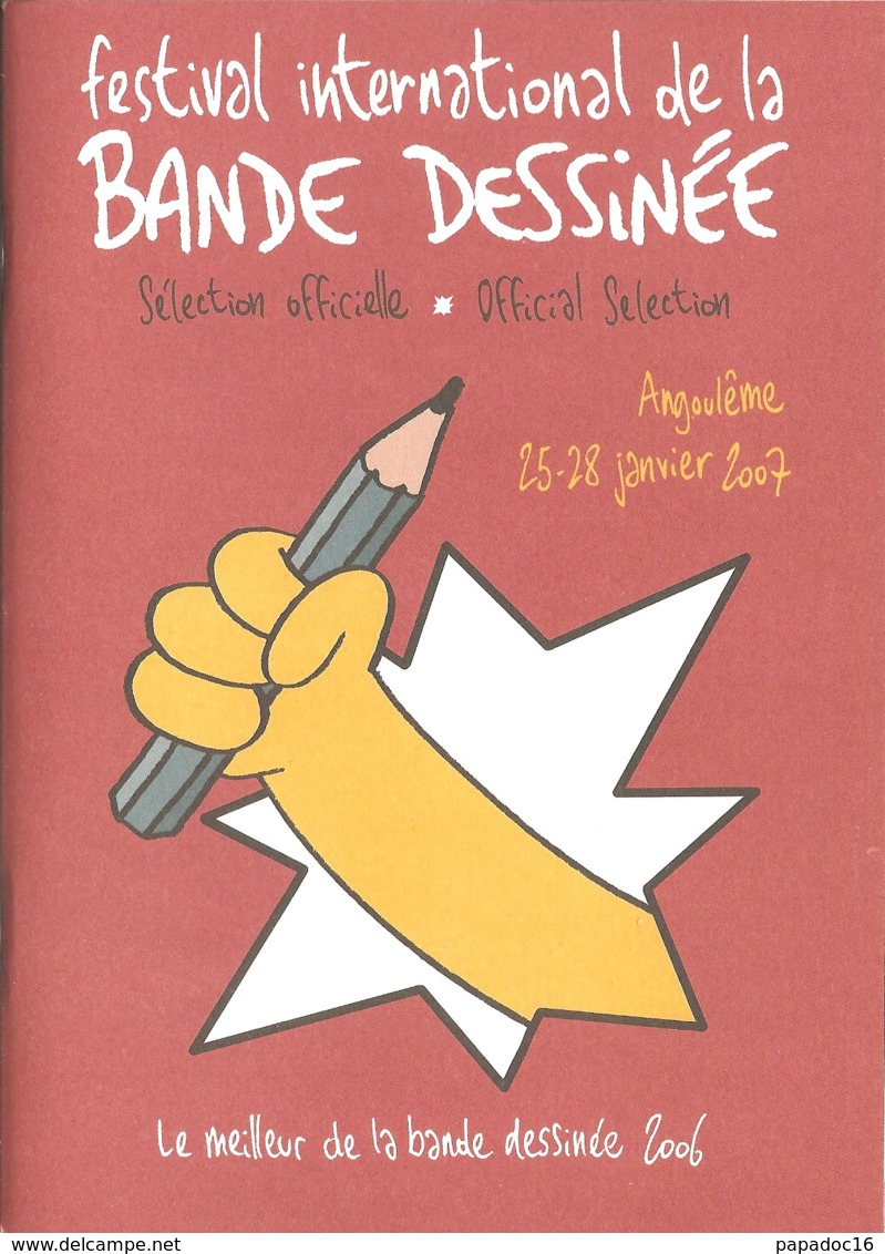 BD - Sélection Officielle - Festival International De La Bande Dessinée - Angoulême 2007 - Ill. Lewis Trondheim - Dossiers De Presse