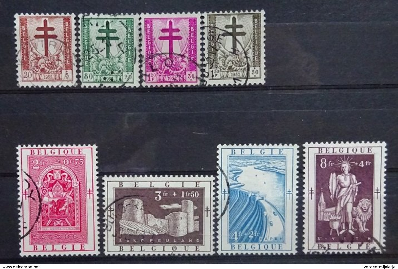 BELGIE  1952    Nr. 900 - 907     Gestempeld   CW  46,00 - Gebraucht