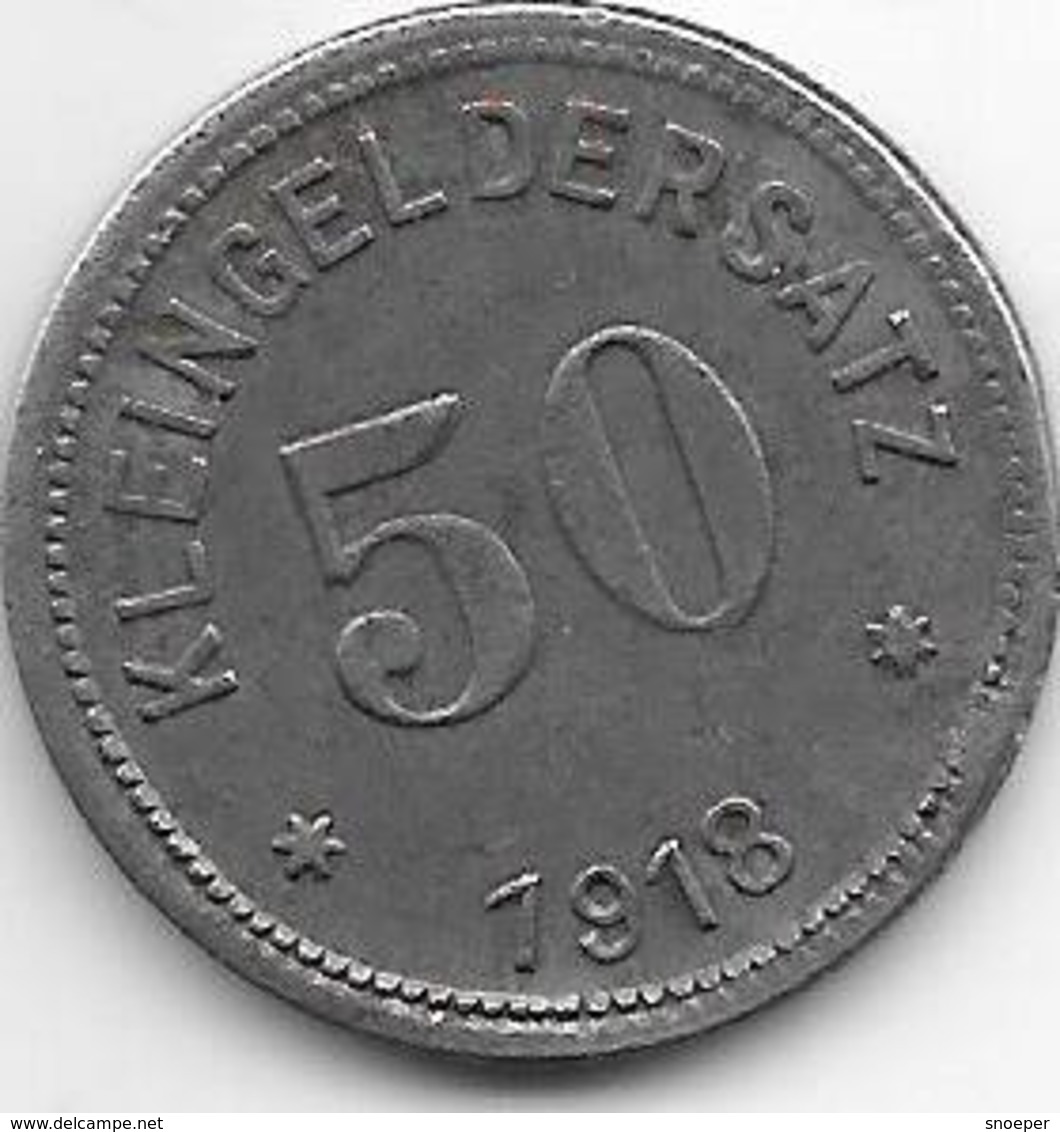 *notgeld  Querfurt 50 Pfennig 1918   Fe   435.4 - Andere & Zonder Classificatie