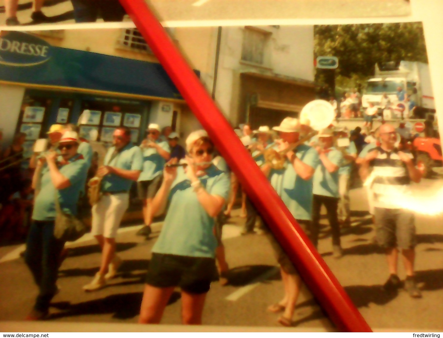 PHOTO FANFARE BANDA PENA LES SOUVENIRS DE NESTOR ESPALION AVEYRON 12 - Autres & Non Classés