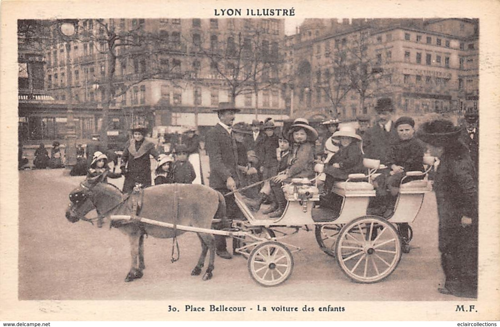 Lyon          69      Place Bellecourt   Voiture Des Enfants.Attelage D'âne        (voir Scan) - Other & Unclassified