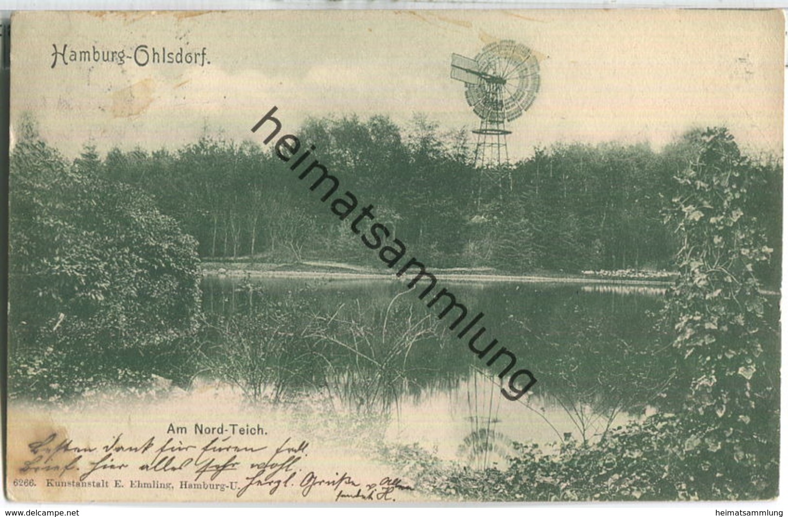 Hamburg-Ohlsdorf - Am Nord-Teich - Verlag E. Ehmling Hamburg - Nord