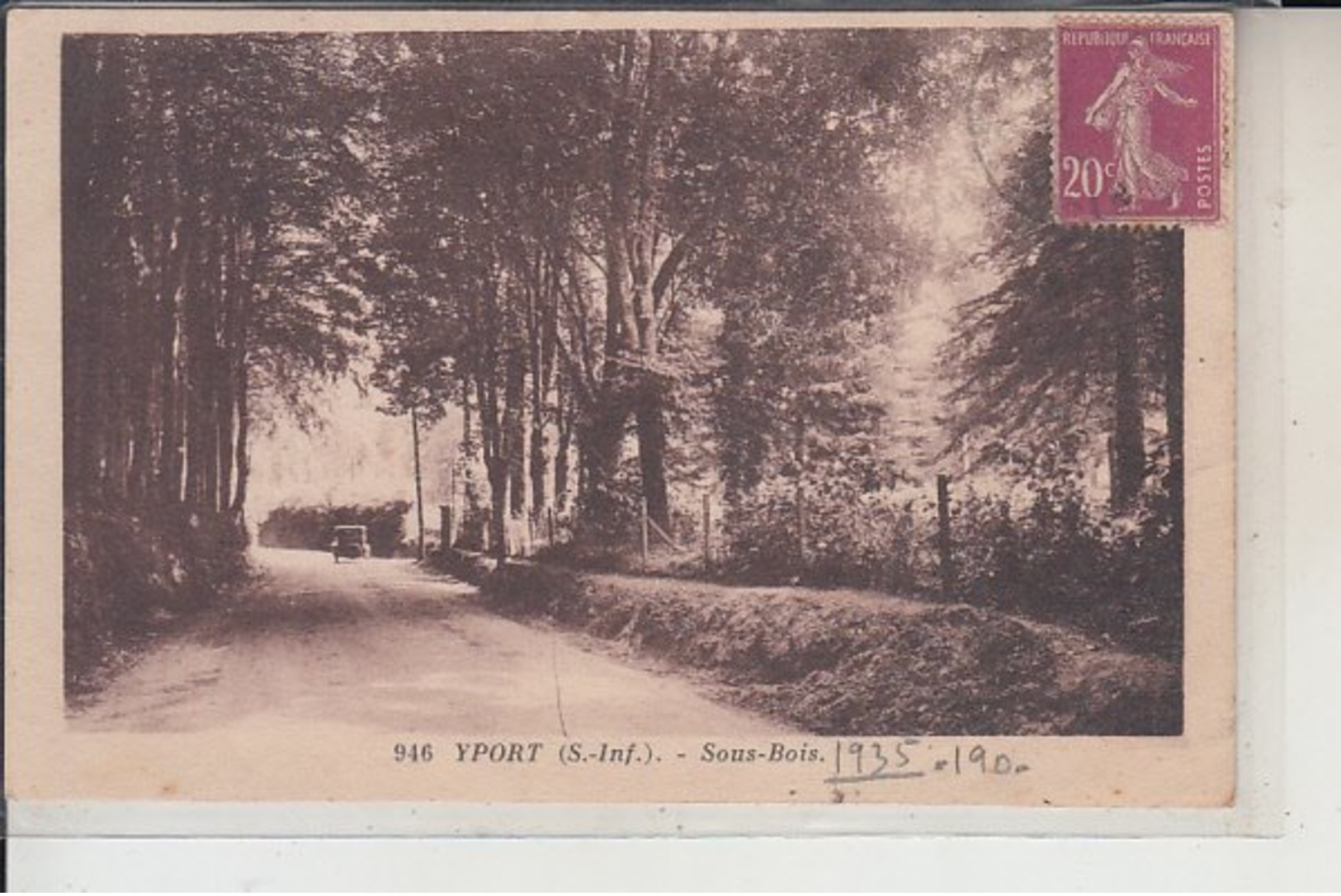 76 -  YPORT -  Sous-Bois  1935 - Yport