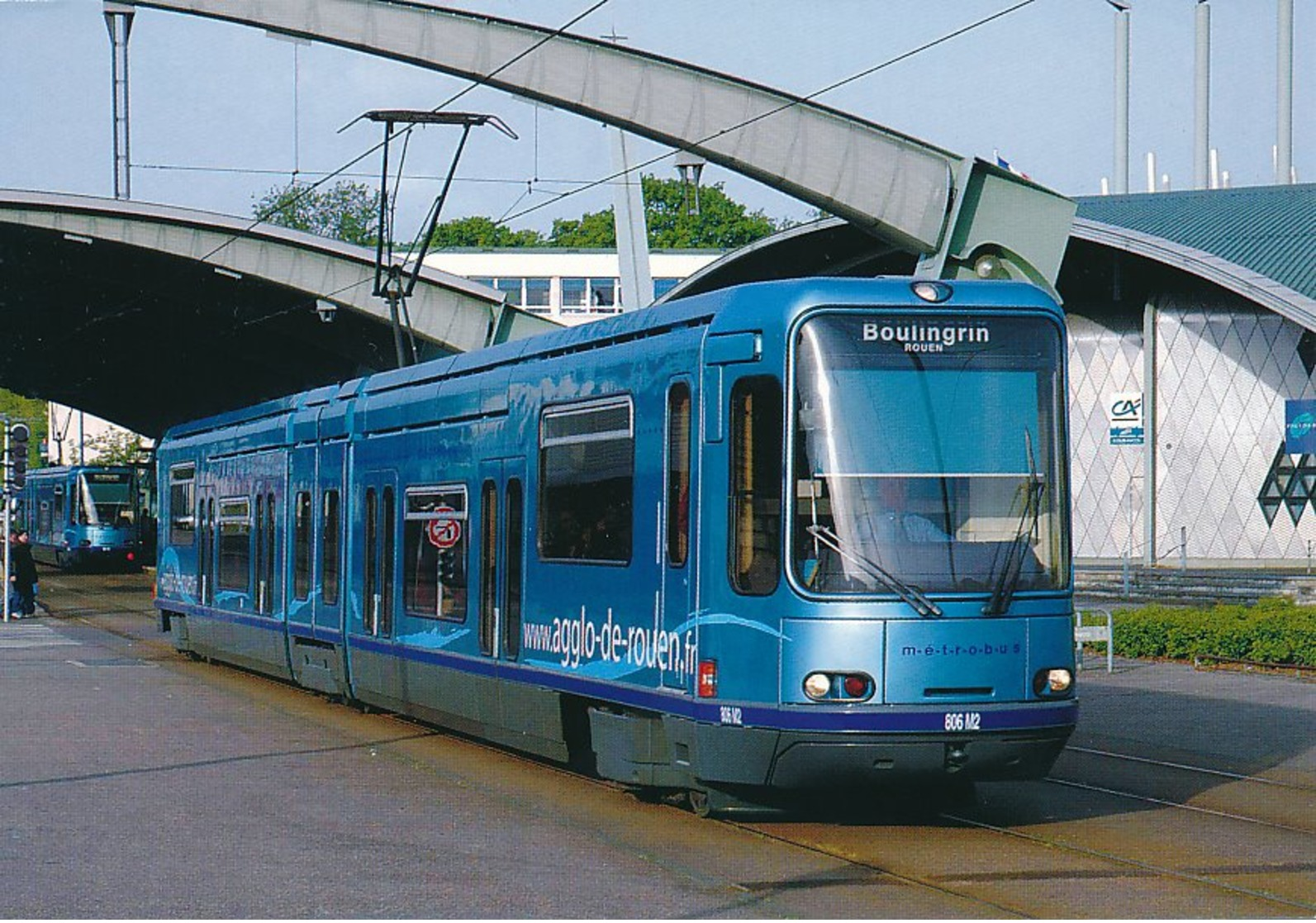 Sotteville (76) 2004 - Tramway - Rame Alstom TFS N°806  - Station "Hôtel De Ville" - Sotteville Les Rouen