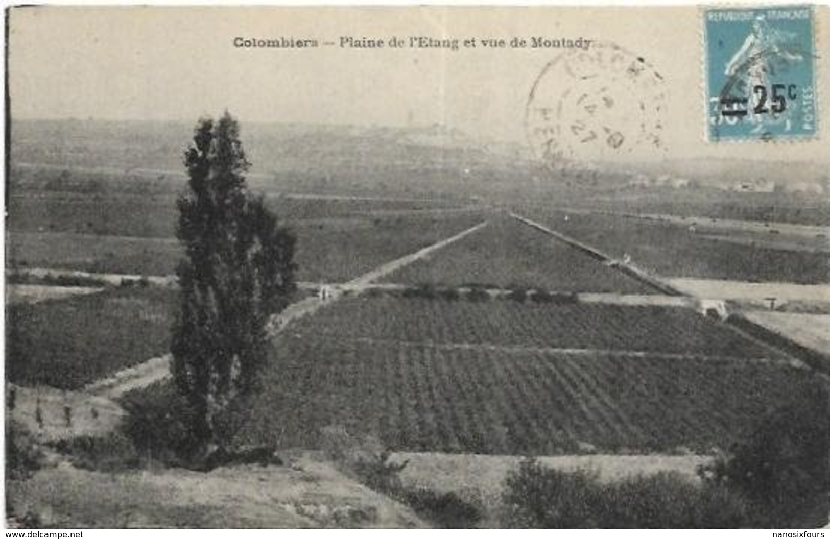 34. COLOMBIERS.  PLAINE DE L ETANG ET VUE DE MONTADY - Other & Unclassified