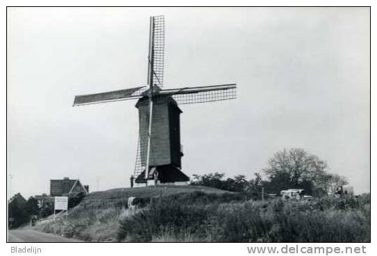 HERZELE (O.Vl.) - Molen/moulin/mill - Molen Te Rullegem Tijdens Het Afzeilen In 1987 - Herzele