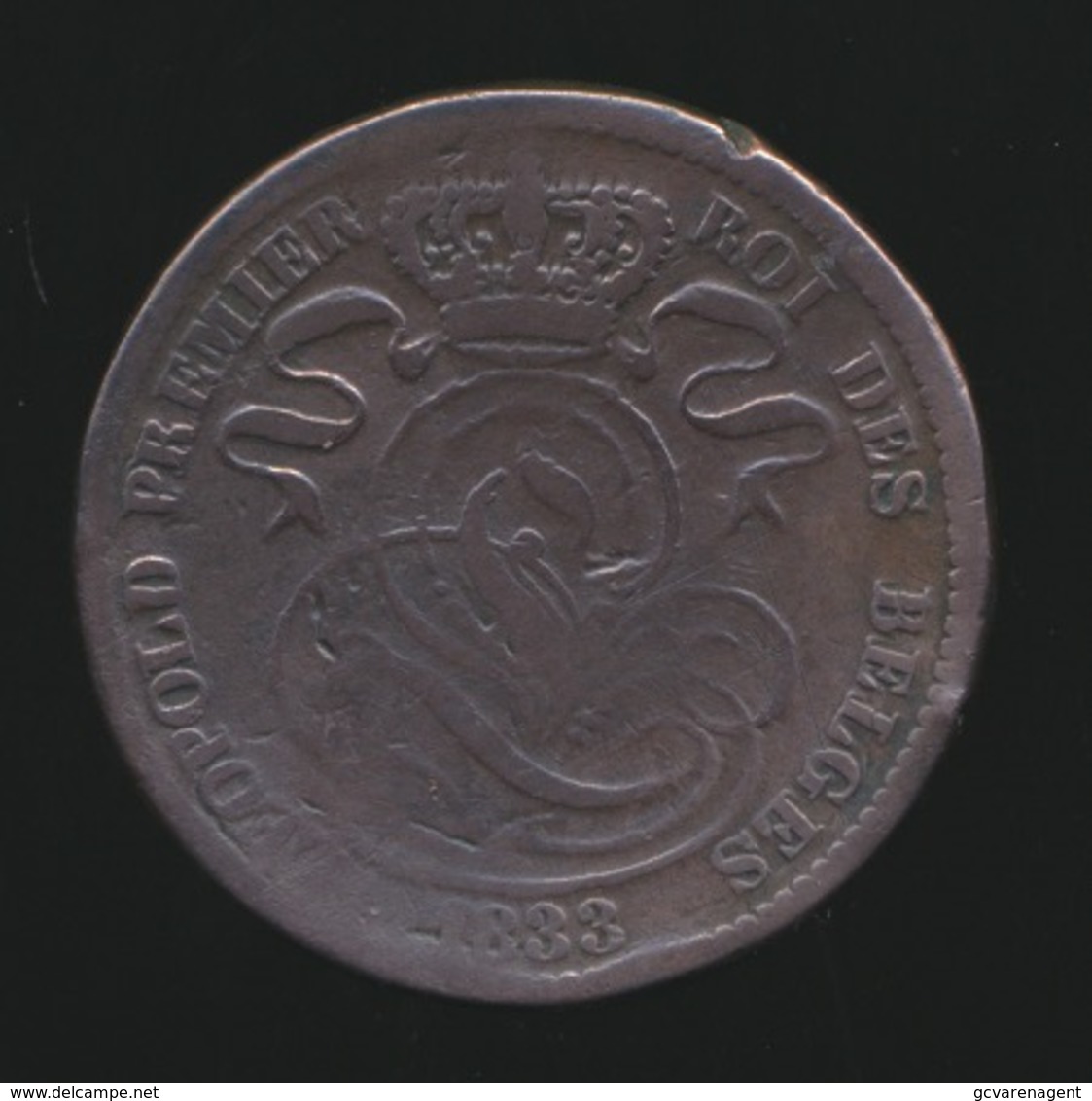 LEOPOLD I  10 CENT  1833 -  2 AFBEELDINGEN - 10 Centimes