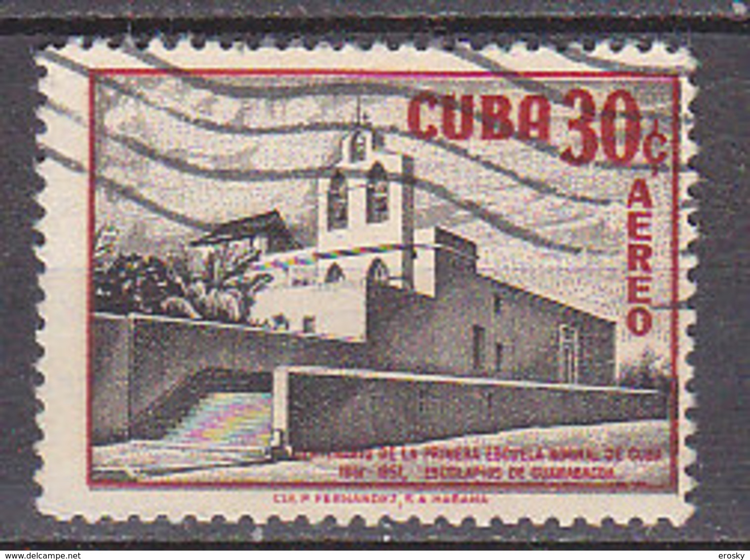 G0725 - CUBA AERIENNE Yv N°174 ARCHITECTURE - Poste Aérienne