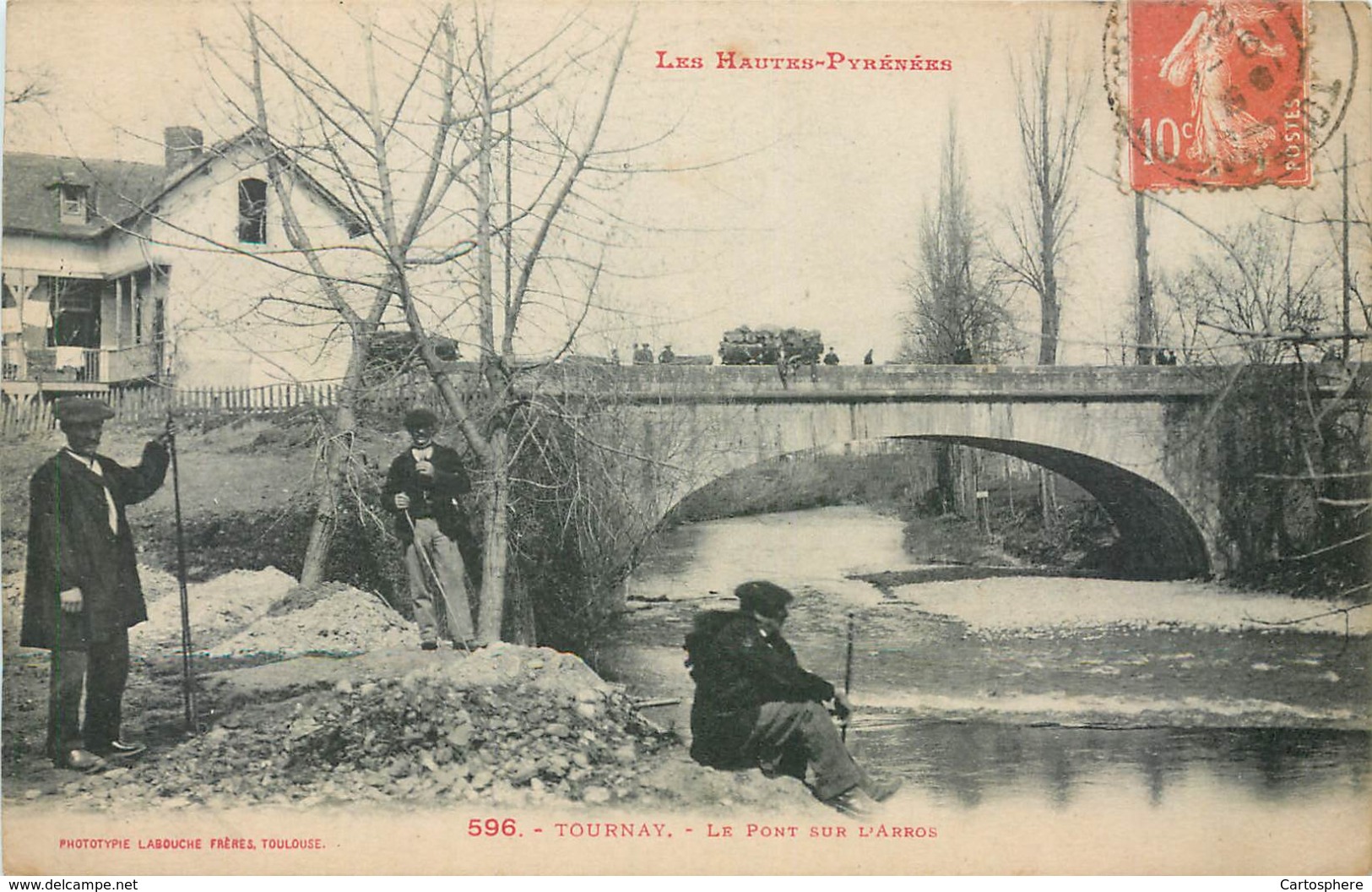 CPA 65 Hautes Pyrénées Tournay Le Pont Sur L'Arros - Tournay