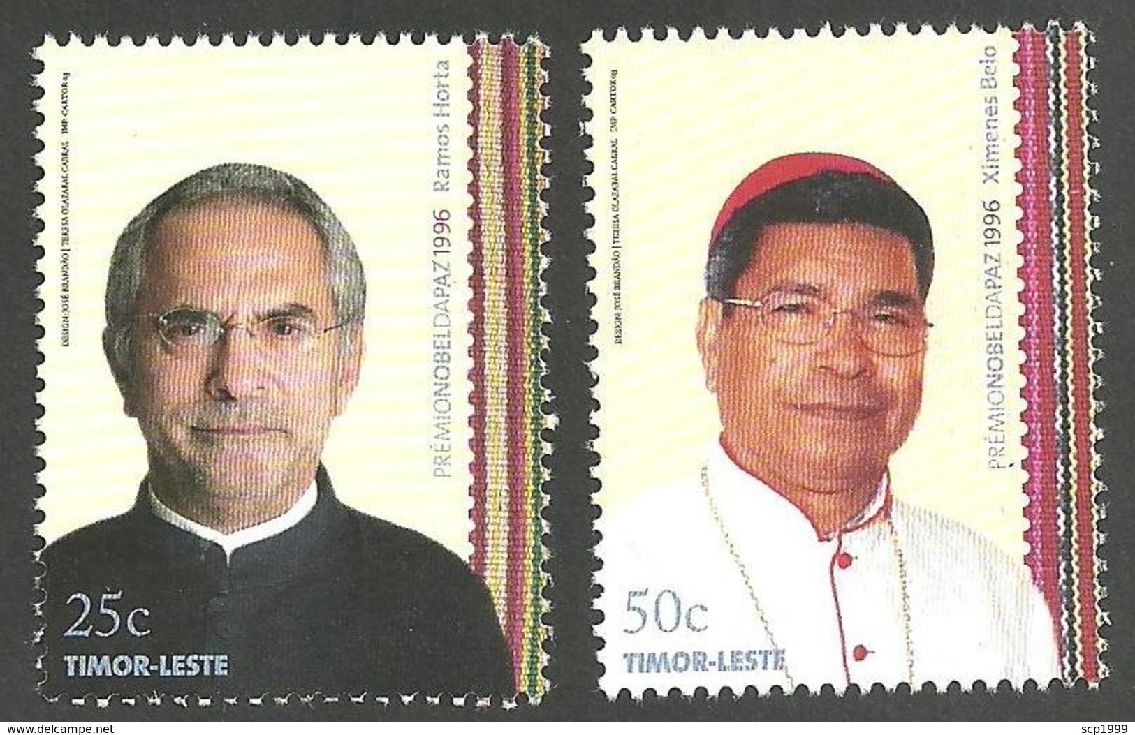 East Timor 2008 - 1996 Peace Nobel Prize - Ramos Horta / D. Ximenes Belo Set MNH - Timor Orientale