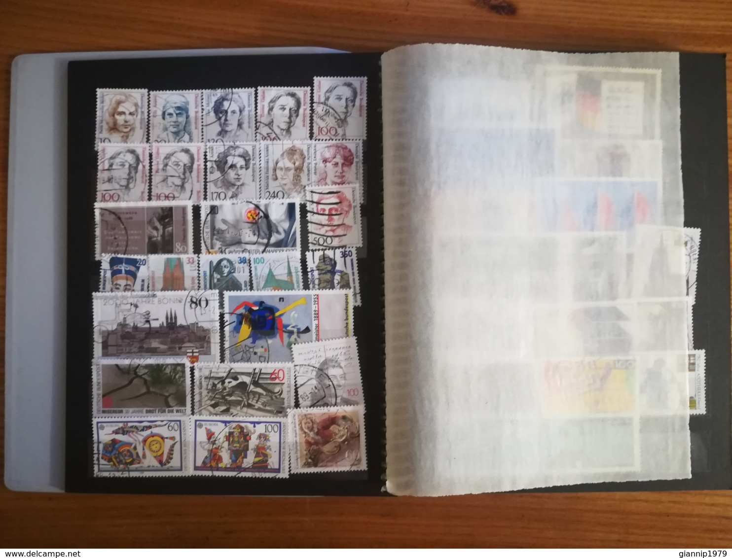 ALBUM FRANCOBOLLI STAMPS GERMANIA GERMANY DEUTSCHE GERMAN DAL 1980 AL 2016  USATI USED SERIE COMPLETE - Collezioni (in Album)