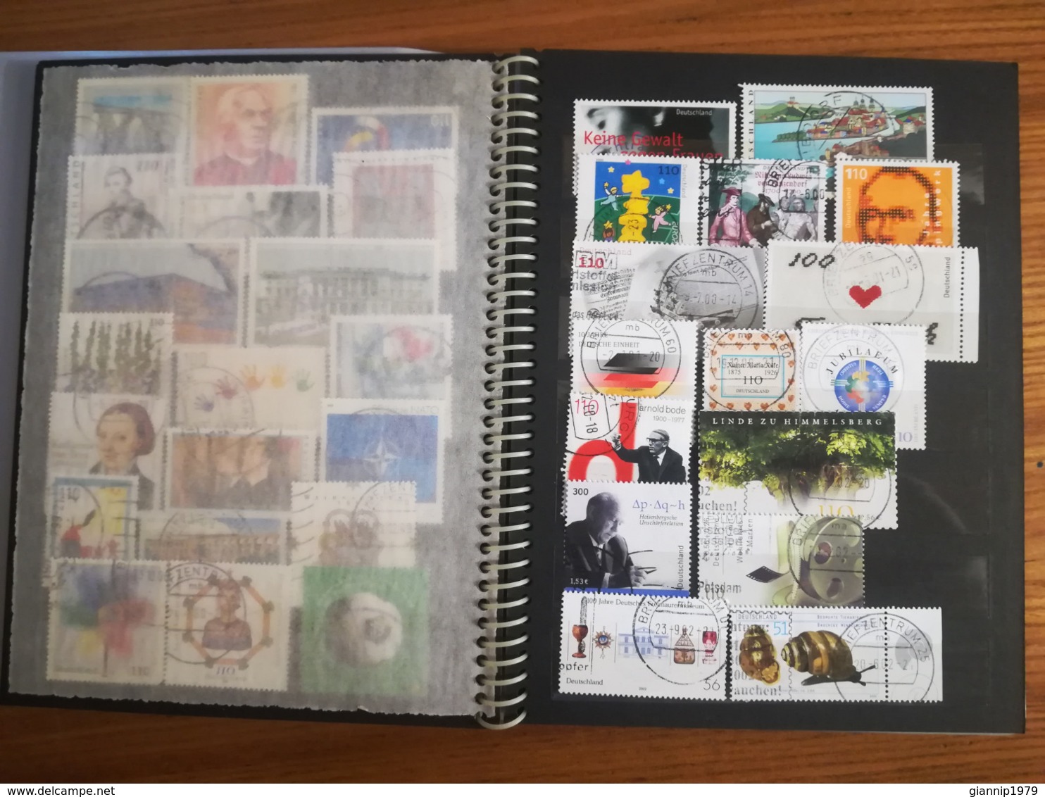 ALBUM FRANCOBOLLI STAMPS GERMANIA GERMANY DEUTSCHE GERMAN DAL 1980 AL 2016  USATI USED SERIE COMPLETE