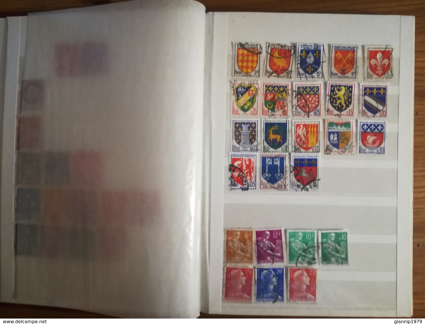 ALBUM FRANCOBOLLI STAMPS FRANCIA FRANCE DAL 1877 AL1997  USATI USED SERIE COMPLETE - Collections (with Albums)