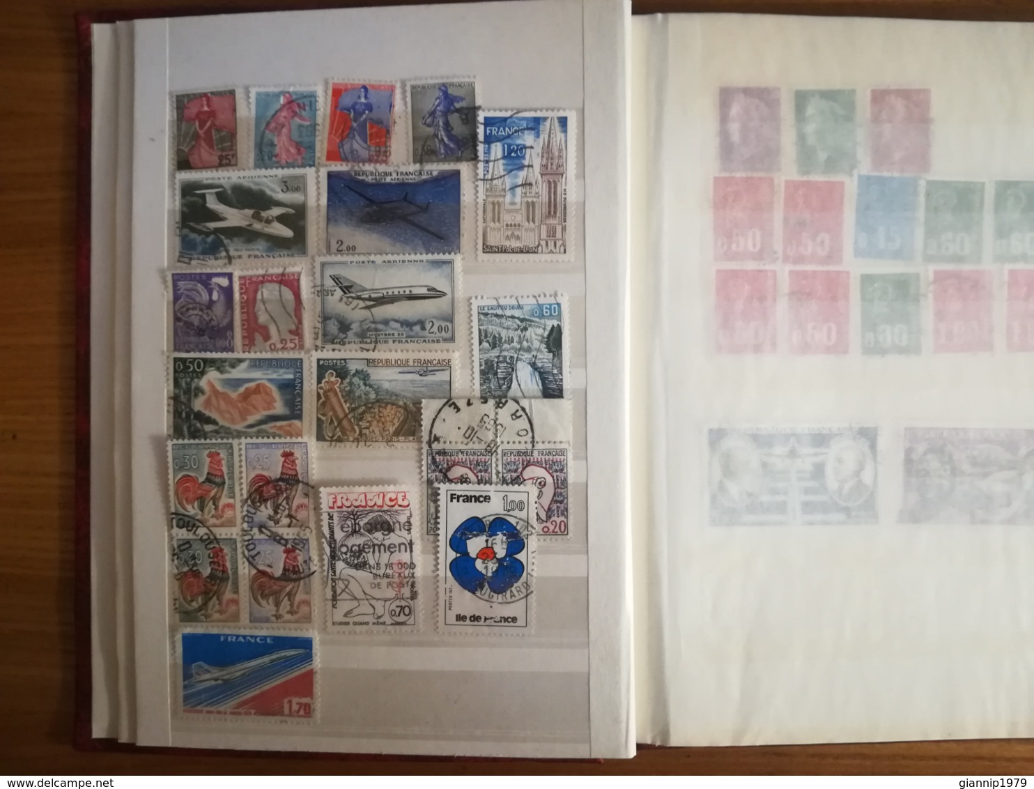 ALBUM FRANCOBOLLI STAMPS FRANCIA FRANCE DAL 1877 AL1997  USATI USED SERIE COMPLETE - Collections (with Albums)