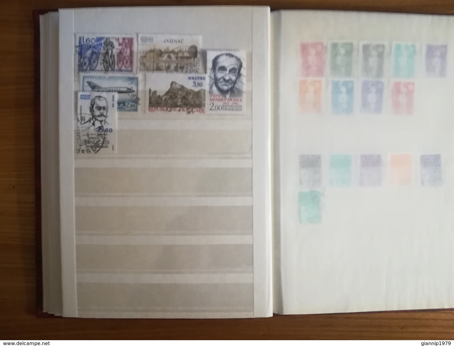 ALBUM FRANCOBOLLI STAMPS FRANCIA FRANCE DAL 1877 AL1997  USATI USED SERIE COMPLETE