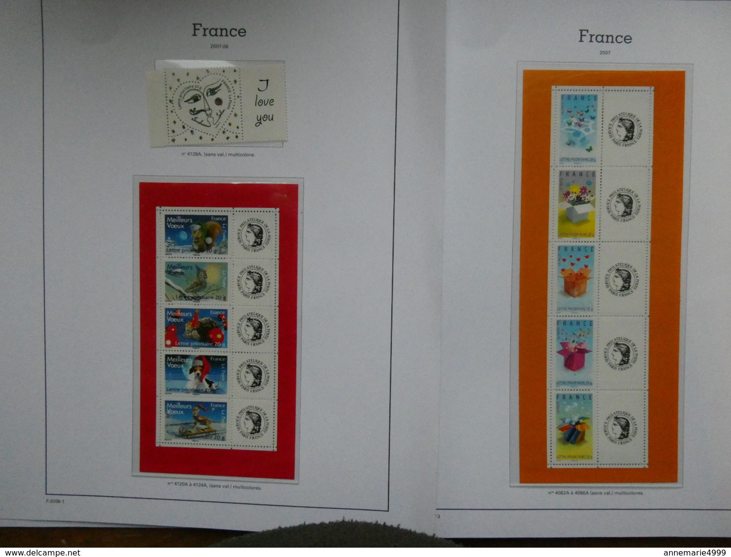 FRANCE  3 Blocs De Timbres Personnalisés Cote Totale 305 € Neufs Sans Charnière - Autres & Non Classés