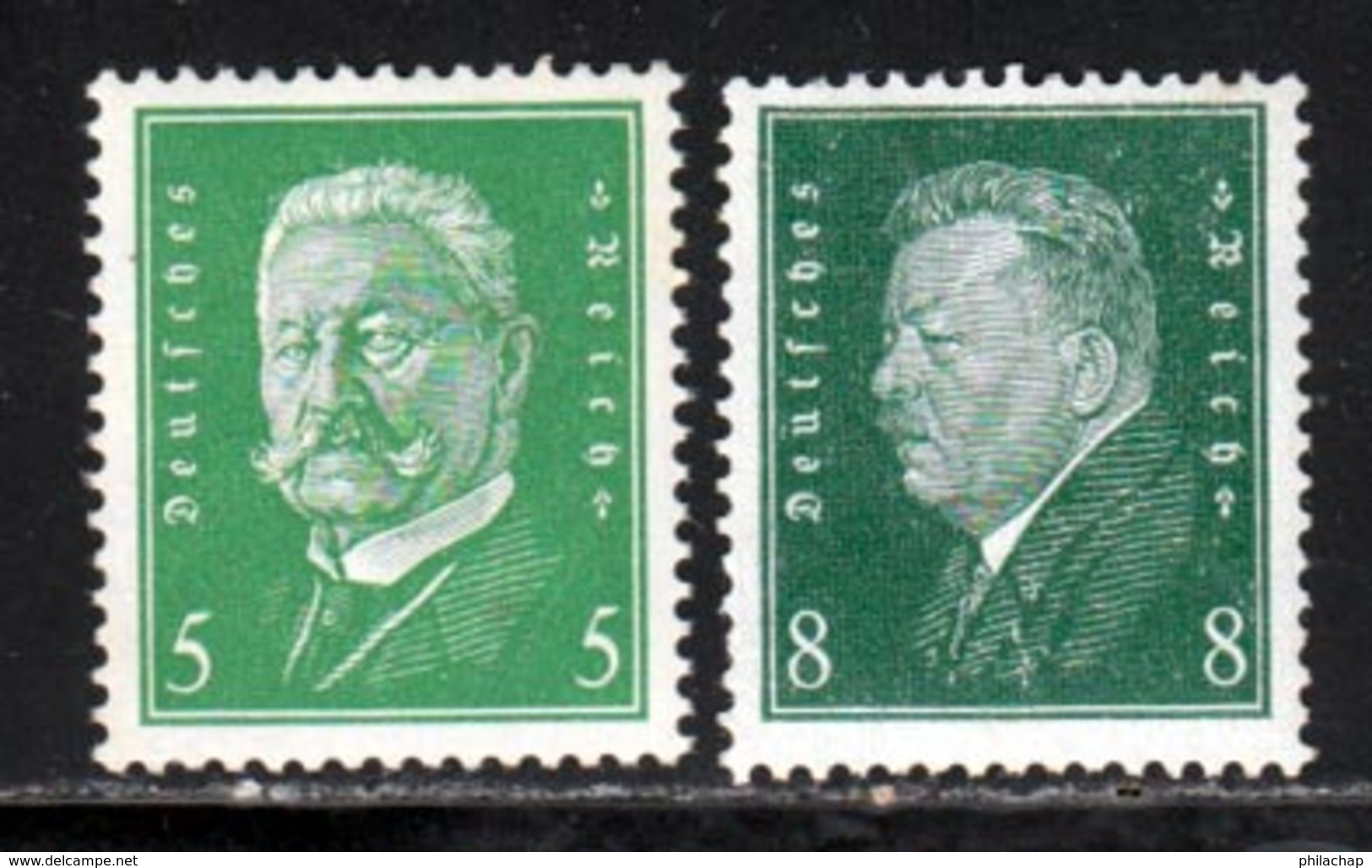 Allemagne Empire 1928 Yvert 402-403 * B Charniere(s) - Ungebraucht