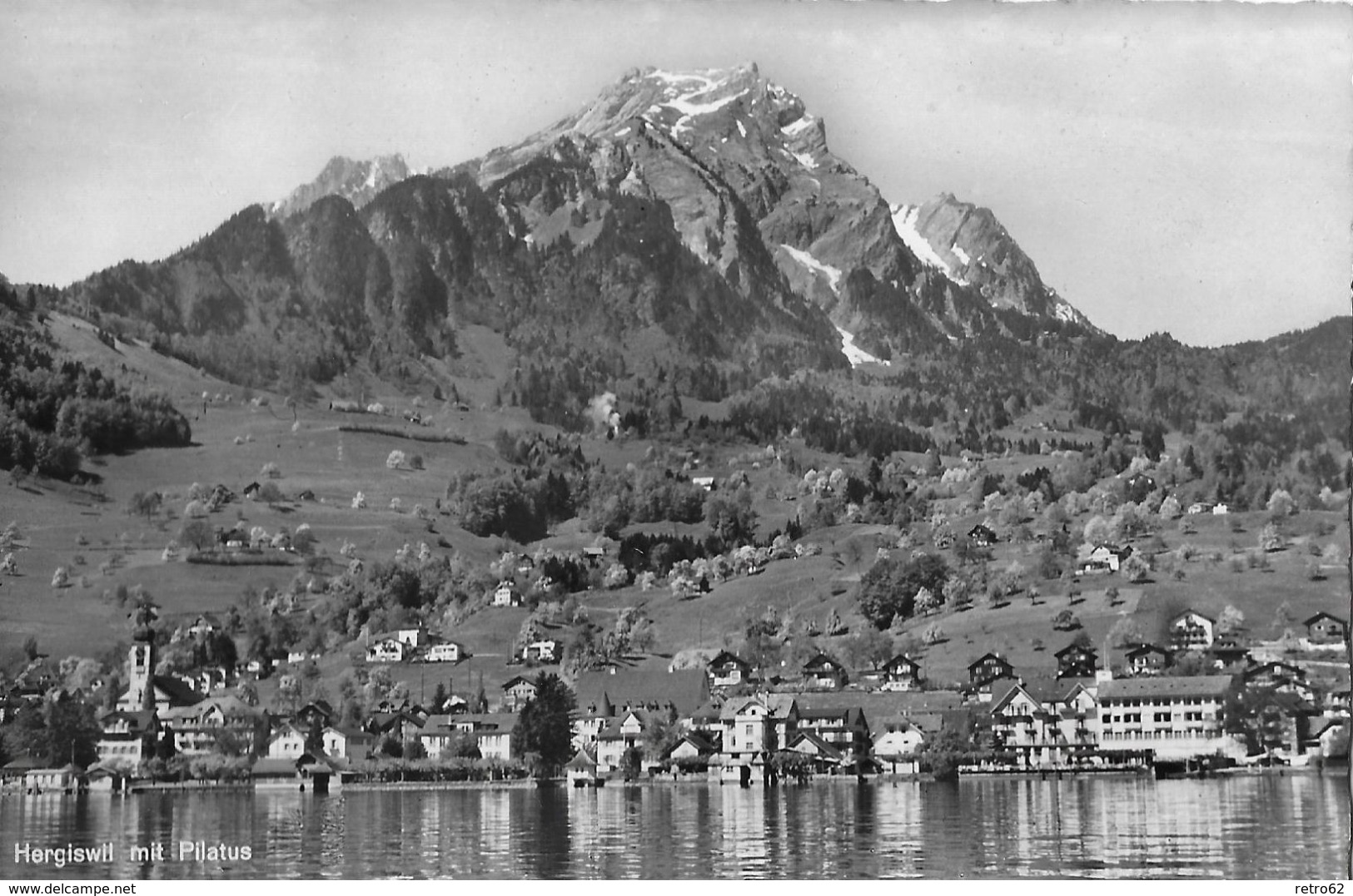 HERGISWIL → Generalansicht Vom See Her Anno 1955 - Hergiswil